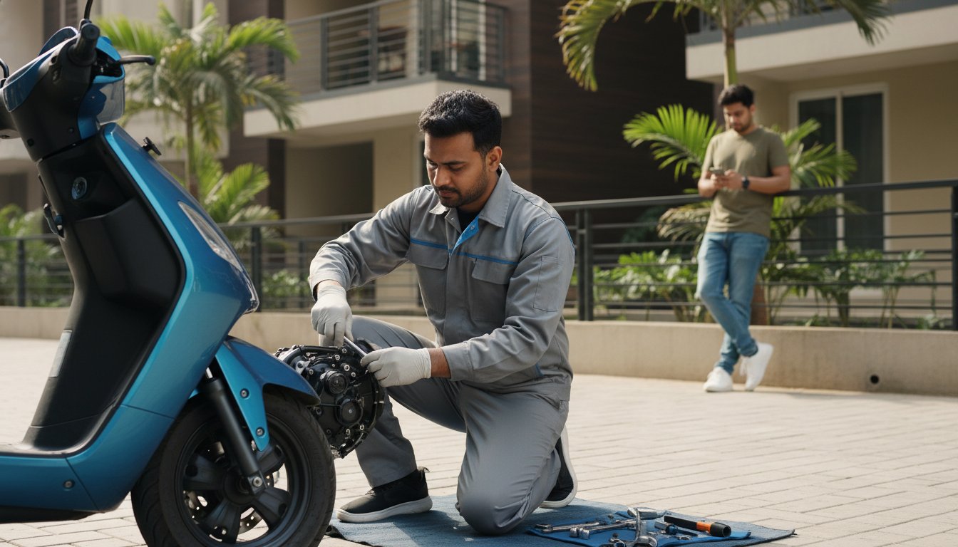 Two Wheeler Service at Home: Skip the Garage Hassle